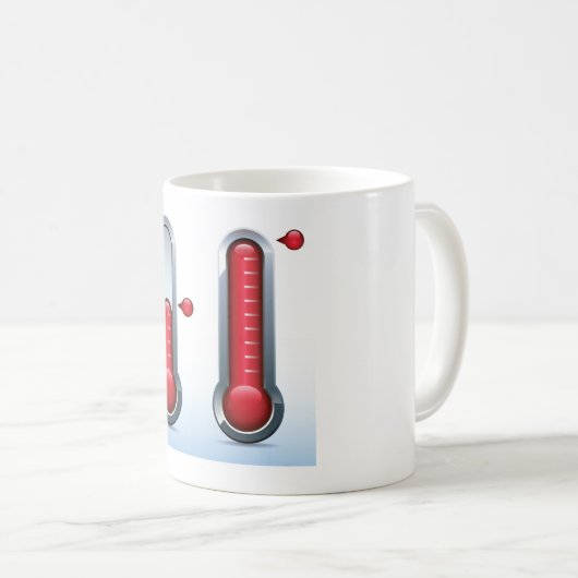 Zwei Thermometer Kaffeetasse (VorderseiteRechts)