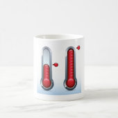 Zwei Thermometer Kaffeetasse (Mittel)