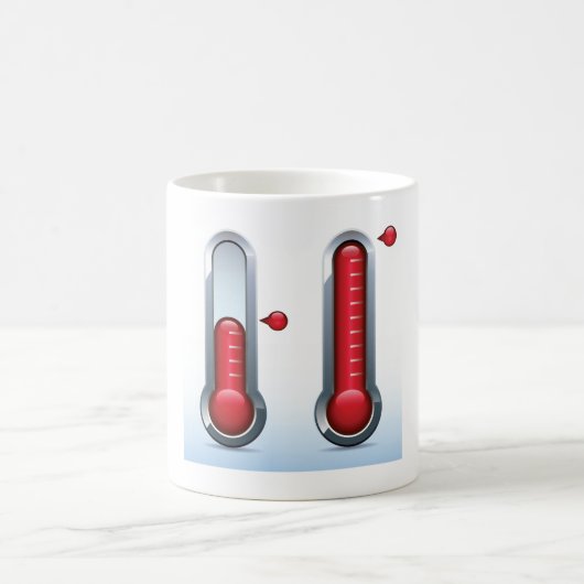 Zwei Thermometer Kaffeetasse (Mittel)