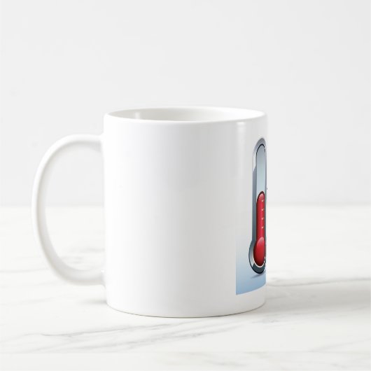 Zwei Thermometer Kaffeetasse (Links)
