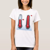 Zwei Thermometer T-Shirt (Vorderseite)