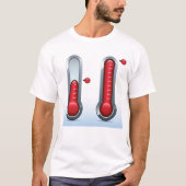 Zwei Thermometer T-Shirt (Vorderseite)