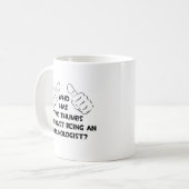 Zwei Thumbs und Lieben als Immunologe Kaffeetasse (Vorderseite Links)