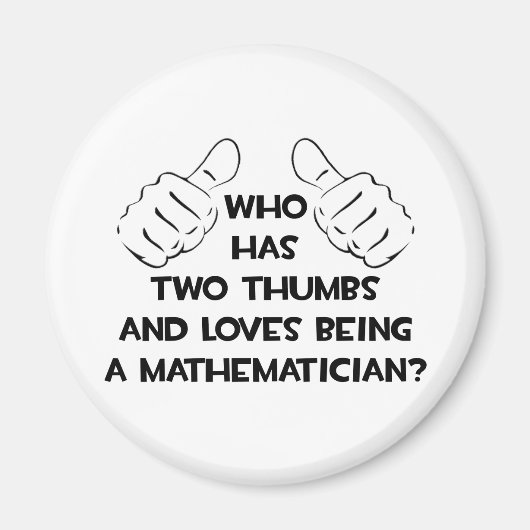 Zwei Thumbs und Lieben als Mathematiker Magnet (Vorne)