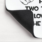 Zwei Thumbs und Lieben sind der Boss Mousepad (Ecke)