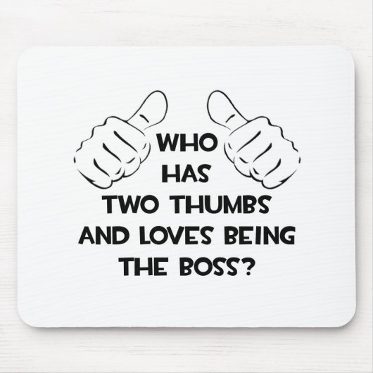 Zwei Thumbs und Lieben sind der Boss Mousepad (Vorne)