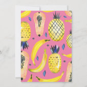 Zwei-Ti Fruitti tropische Früchte Thema 2. Geburts Einladung (Rückseite)