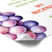 Zwei-Ti frutti 2. Geburtstag Foto Meilenstein Poster (Ecke)