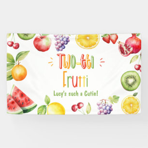 Zwei-Ti frutti solch eine Süsse 2. Geburtstag Banner
