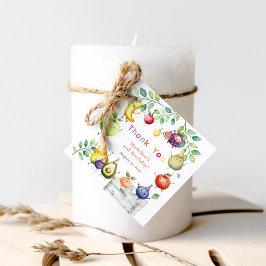 Zwei-Ti Frutti Tanzfrüchte 2. Geburtstag Party Geschenkanhänger