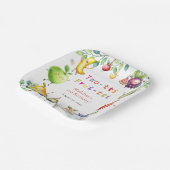 Zwei-Ti Frutti Tanzfrüchte 2. Geburtstag Party Pappteller (Gewinkelt)