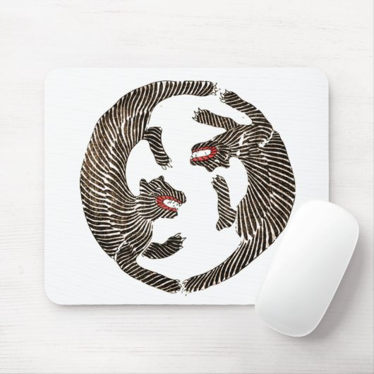 Zwei Tiger 2022 Mousepad (Mit Mouse)