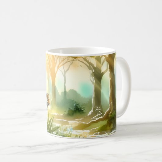 Zwei Tiger Kaffeetasse (VorderseiteRechts)