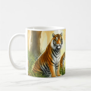 Zwei Tiger Kaffeetasse
