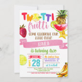 ZWEI-tii Frutti zum Geburtstag Einladung (Vorderseite)