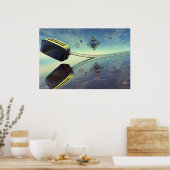 Zwei Toaster Abstrakt Art Poster (Küche)