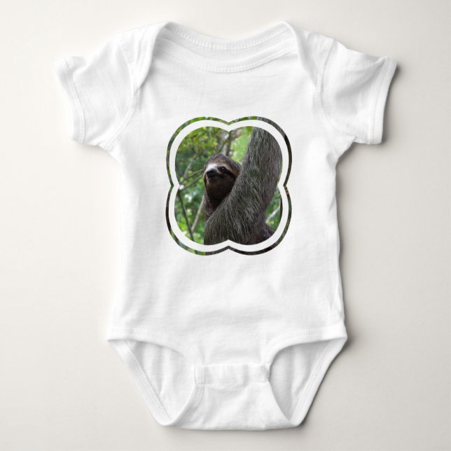 Zwei Toed Sloth-Baby-T - Shirt (Vorderseite)