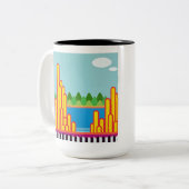 Zwei-Ton 15oz Tasse (Vorderseite Links)