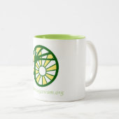 Zwei-Ton Atheopaganism Tasse (VorderseiteRechts)