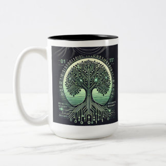 Zwei-Ton-Becher, 0,45 l für Softwareingenieure Zweifarbige Tasse