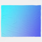 Zwei-Ton-Blau-Farbkombination Fleecedecke (Vorderseite (Horizontal))