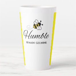 ZWEI-TON BLEIB BEE BESCHEIDEN WEISS GELB KERAMIK MILCHTASSE