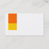 Zwei Ton-Deko - orange und orange Visitenkarte (Rückseite)
