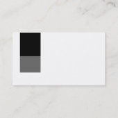 Zwei Ton-Deko - Schwarz und Grau Visitenkarte (Rückseite)