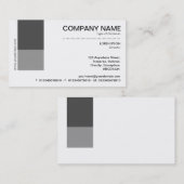 Zwei Ton-Dekor - Grau-Farbtöne Visitenkarte (Vorne/Hinten)