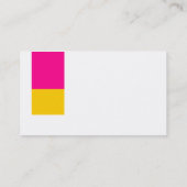 Zwei Ton-Dekorationen: Hot Pink und Amber Visitenkarte (Rückseite)