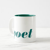 Zwei-Ton Dichter-Tasse Zweifarbige Tasse (Vorderseite Links)