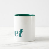 Zwei-Ton Dichter-Tasse Zweifarbige Tasse (Mittel)