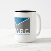Zwei-Ton DMARC Logo-Tasse, 15 Unze Zweifarbige Tasse (VorderseiteRechts)