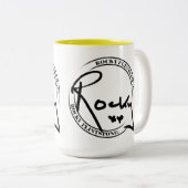 Zwei Ton felsige Flintstone-Tasse Zweifarbige Tasse (VorderseiteRechts)