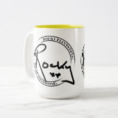 Zwei Ton felsige Flintstone-Tasse Zweifarbige Tasse (Vorderseite Links)