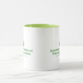 Zwei-Ton grüne "Wecker" Tasse (Zentrum)