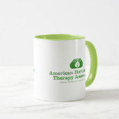 Zwei-Ton grüne "Wecker" Tasse (VorderseiteRechts)