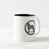 Zwei-Ton Kaffee-Tasse Zweifarbige Tasse (VorderseiteRechts)