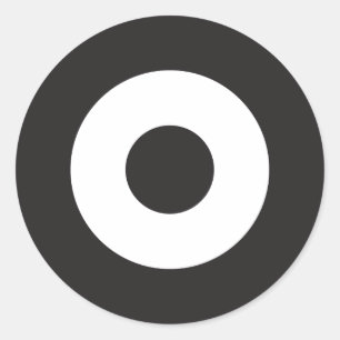 Zwei Ton-Mod-runder Aufkleber