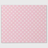 Zwei-Ton Pastellrosa-Tupfen Geschenkpapier (Flach)