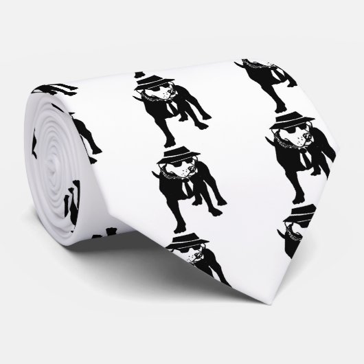 Zwei Ton Ska Hund Krawatte (Gerollt)