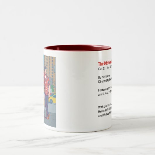 zwei Ton sonderbare Paar-Tasse Zweifarbige Tasse (Mittel)