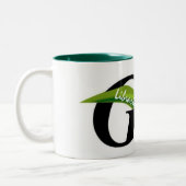 Zwei Ton-Tasse Zweifarbige Tasse (Links)