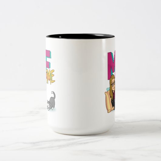 Zwei-Ton-Tasse Zweifarbige Tasse (Mittel)