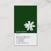 Zwei Ton-Vertikale-Magnolie Visitenkarte (Rückseite)