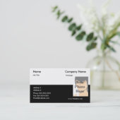 Zwei-Ton Visitenkarte (Stehend Vorderseite)
