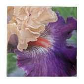 Zwei-Tone-Bartete Iris Bloom Floral Fliese (Vorderseite)