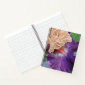 Zwei-Tone-Bartete Iris Bloom Floral Notizblock (Innenseite)