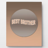 Zwei Tone Bester Bruder Fotoplatte (Vorderseite)