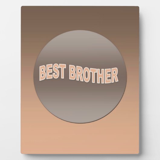Zwei Tone Bester Bruder Fotoplatte (Vorderseite)